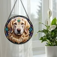 thumbnail image 4 of 89Bloom Golden Retriever Dog Suncatcher, Stained Glass Golden Retriever Suncatcher, Golden Retriever Glass Suncatchers for Windows Stained Glass, 4 of 7