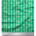 thumbnail image 1 of Soimoi Green Cotton Duck Fabric Artistic Geometric Fabric Prints By Yard 42 Inch Wide, 1 of 3