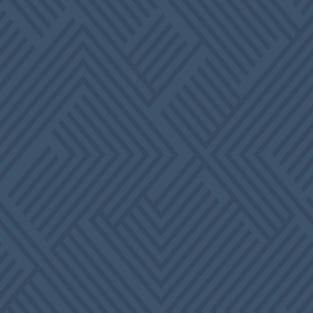 RoomMates Blue Perplexing Geometric Peel and Stick Wallpaper Walmart