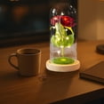 thumbnail image 6 of Cheapark Valentine's Day LED Night Light 3 Rose Glass Lampshade Ornament Battery Operated Soft Glow For Home Holiday Decor, 6 of 6