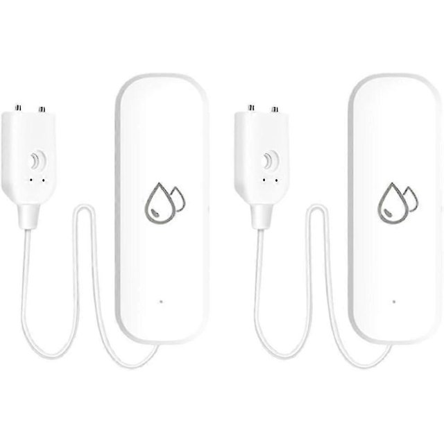 2pcs Water Leak Detector,Tuya Smart Home Wifi Water Leakage Immersion Sensor Detector, App Alarm Control-Yvan