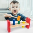 thumbnail image 3 of Wooden Pounding Box Hammering Toy for 1 2 3 Year Old Gifts, 3 of 10