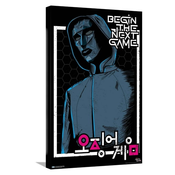 Netflix Squid Game - Begin the Next Game Canvas Wall Poster, 14.725" x 22.375"