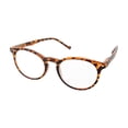 thumbnail image 2 of grinderPUNCH Lunettes de Lecture Rondes Ovales Légères pour Hommes et Femmes +4,50, Écaille, 2 of 6