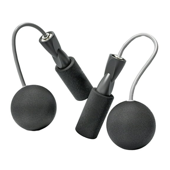 1 Pair Jump Rope Professional Heavy Duty Ball Bearing Fitness Cordless Weighted Jump Rope Exercise Equipment-Pink