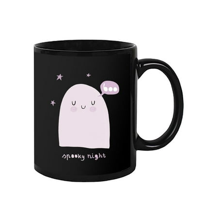 

Spooky Night. Cute Sleepy Ghost Mug - Image by Shutterstock