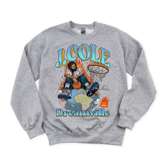 J Cole Dreamville World Rap Hip Hop Music Concert Tour Artist Festival Fan Sweatshirt, for men & women, up to size 5XL