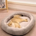 thumbnail image 2 of Orthopedic Dog Bed Small Washable, Oval Kennel Bed Cat Bed, Pet Couch Bed with Four Sided Bolster, 2 of 7
