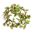 thumbnail image 1 of BRIGHTFUFU Guirnaldas de flores de rosas artificiales, vides falsas, rosas de seda, decoración colgante para boda, arco, fiesta, hogar, jardín, pared, 2,3 m, 1 of 8