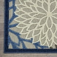 thumbnail image 7 of 6â€™ x 9â€™ Blue Large Floral Indoor Outdoor Area Rug, 7 of 7