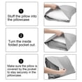 thumbnail image 3 of Clearance Luxury Full Body Pillow, Fenull Fiber Adult Full Body Pillowcase, Brushed Microfiber Body Pillow Cover Soft and Cozy Full Body Pillowcase Light Taupe Body Pillow Cover with Envelope, 3 of 7