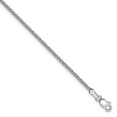 thumbnail image 2 of 14K White Gold 1.65mm Solid Polished Spiga Chain Anklet, 2 of 3