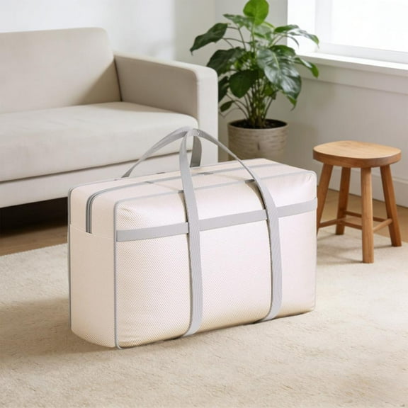 Outoloxit Jumbo 40-Inch Large Capacity Storage Bag for Clothes, Quilts & Blankets, Heavy-Duty Waterproof Travel Moving Tote with Reinforced Handles for Home, Bedroom, College Dorm Organization
