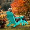 thumbnail image 4 of Pipopa Folding Adirondack Ottoman Set of 2,HDPE Outdoor Foot Rest,Patio Plastic Footstool for Adirondack Chairs,Aqua, 4 of 6
