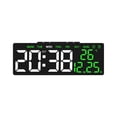 thumbnail image 2 of YIMWNYI Réveil Numérique avec Affichage LED, Date, Heure, Température et Fonction DST, Luminosité Réglable, Double Alimentation (Pile Ou Branchement), Écoénergétique, Design Moderne, 2 of 6