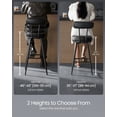 thumbnail image 4 of Taburetes de bar VASAGLE EKHO Collection, juego de 2 unidades, color negro, 4 of 8