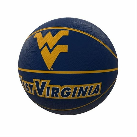 Logo Brands 239-91FR-1 West Virginia Mascot Official-Size Rubber Basketball