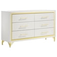 thumbnail image 6 of Lucia 5-piece Queen Bedroom Set Beige and White, 6 of 20