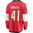 thumbnail image 3 of Men's Fanatics Vitek Vanecek Red Florida Panthers Home Breakaway Jersey, 3 of 3