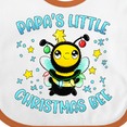 thumbnail image 4 of Inktastic Papa's Little Christmas Bee Boys or Girls Baby Bib, 4 of 4