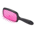 thumbnail image 2 of Graflsoa Ergonomic Paddle Hair Brush for Detangling, Scalp Massage, and Smooth Styling - Dark Pink, Dry & Wet Use, Anti-Static, Non-Slip Handle, Lightweight Design, 2 of 3