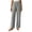 Gray, variant on Womens Pull on Pants Elastic Waist Solid Color Slacks Casual Straight-Leg Trouser with Pockets