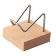 thumbnail image 2 of 1PC Display Stand Beech Base Metal Arm for Collectibles Crystal Cluster Crafts Holder Support, 2 of 10