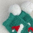thumbnail image 4 of FhsagQ Chaussettes pour Hommes Jeu de Rôle Noël Dessin Animé Corail Velours Mi-Tube Chaussettes Chaudes Épaisses Rouges pour Hommes Entrejambe Ouvert 3TG Ensemble Chaussettes et Culottes Menthe Verte Taille Unique, 4 of 6