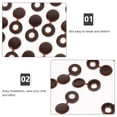 thumbnail image 5 of Capas de tornillo de 100 piezas Repador Automato Autodetoppto Tornillo de tornillo Cubiertas de muebles de muebles, 5 of 5