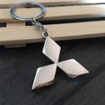 thumbnail image 3 of 2 pieces Car Logo Key Chain Ring - 3D Chrome Metal Renault Car Keychain Keyring Alloy Key Holder S01, 3 of 8
