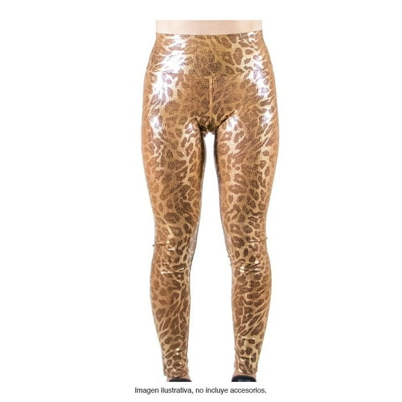 Leggins Deportivo Fit Pants Co. NIP Unitalla Acabado Metálico Dorado