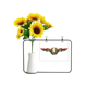 thumbnail image 1 of Belarús bandera emblema nacional Tarjeta de bendición de jarrón de girasol artificial, 1 of 3