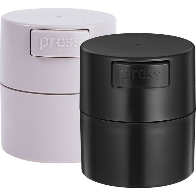 Miangastore Eyelash Storage Box Black Ps Material 2Pcs 3.3x2.8in