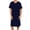Navy-03, variant on LONKITO Mens Nightgown Long Pajama Nightshirt Comfort Lounge Sleep Shirt Short Sleeve Nightshirts