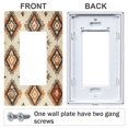 thumbnail image 3 of Yayeee Rocker Switch Wall Plate 1-Gang 4.6"x2.9" Home Decorative Outlet Cover, Geometric Designs, 3 of 6