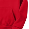 thumbnail image 7 of Resicozy Mens Hoodies Pullover Long Sleeve Casual Fashion Sweatshirts Winter Solid Color Hooded Tops with Pocket Red XL, 7 of 7