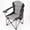 Black Grey/38.78 x 25.20 x 42.91 inch, variant on Alvantor Oversized Folding Camping Chair, Heavy Duty Outdoor Chair with Cup Holder Storage and Cooler Bag, 500 LBS