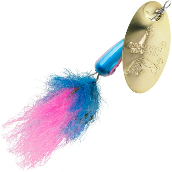 Panther Martin PMHH_2_GPB HybridHolographic Teardrop Spinners Fishing Lure - Gold Pink Blue - 2 (1/16 oz.)