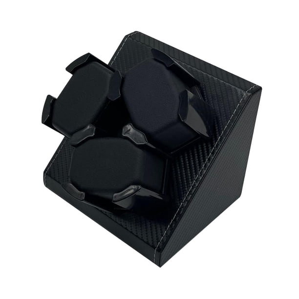 Bobinadora de Reloj Automática, Bobinadora de 3 Relojes, Estilo de Fibra de Carbono para Almacenamiento de Joyas de Cuero PU, Caja de Reloj para Reloj Sunnimix Enrollador de reloj automático