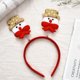 thumbnail image 3 of Diademas navideñas para el pelo, cinta para el pelo con diseño de alce y árbol de Papá Noel, para decoración del hogar, 2022, 2023, 3 of 3