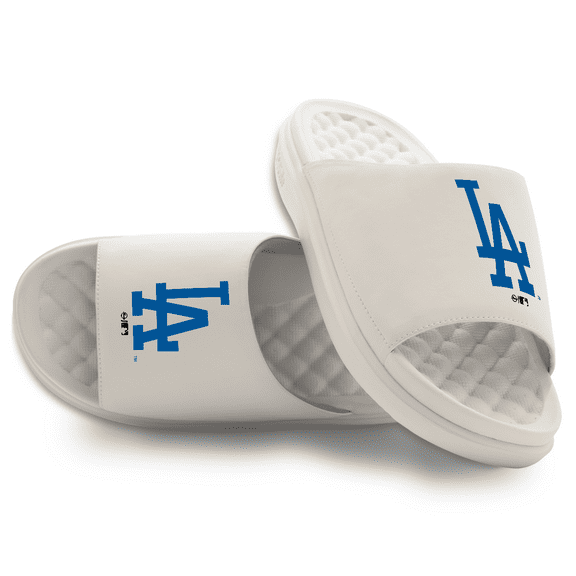Unisex ISlide Cream Los Angeles Dodgers Alternate Motive Slide Sandals