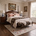 thumbnail image 5 of GENIMO 8'x10' Rug for Living Room, Large Machine Washable Non Slip Low Pile Area Rug for Bedroom Dining Room, Soft Modern Art, OCHRE PETAL, 5 of 5