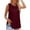 Red, variant on SNKSDGM Female Womens White Tank Top Cropped Women's Tank Tops Racerback Womens Tank Tops Summer Pleated Crew Neck Sleeveless Tops for Women Ruched Loose Xl