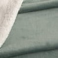 thumbnail image 4 of Great Bay Home Cozy Plush / Sherpa Reversible Throw Blanket, Twin, Aqua Foam, 4 of 4