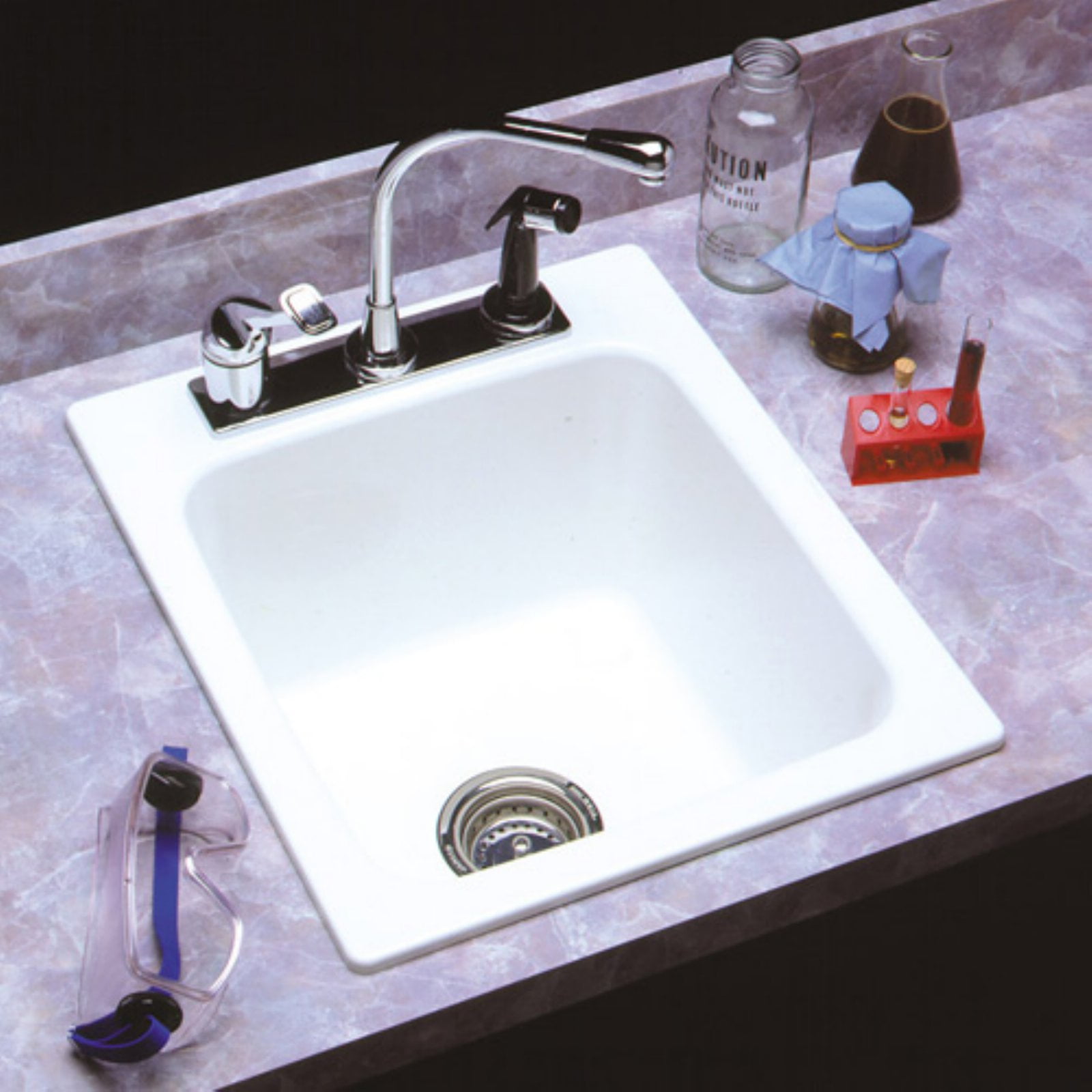 Mustee Durastone 11 Single Basin Drop In Utility Sink