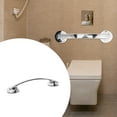 thumbnail image 2 of HERFIER Wall Mounted Bathroom Bathtub Handrail Safety Grab Bar for Old People Bathroom Handle Armrest (Large, Silver) 11.79x2.55x1.97in, 2 of 8