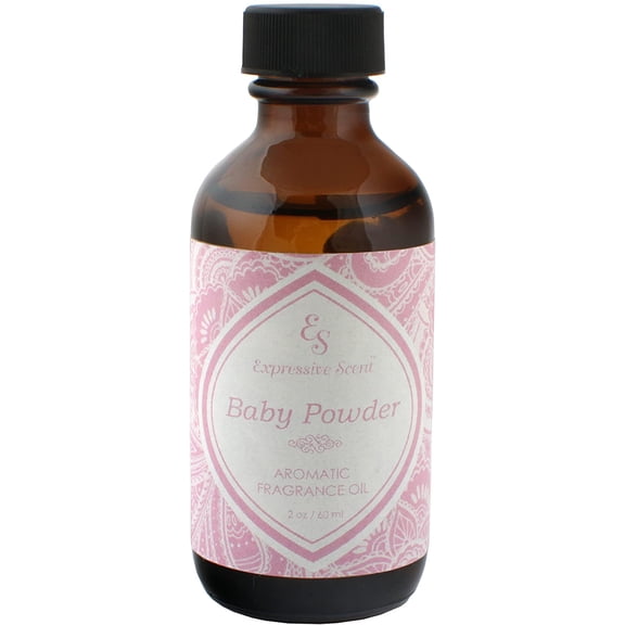 Expressive Scent Scented Home Fragrance Essential Oil, Baby Powder 2 oz…