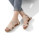 thumbnail image 4 of Sandalia DREAM PAIRS ELATICA-6 con tiras elásticas planas doradas talla 7.5, 4 of 6