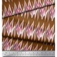 thumbnail image 3 of Soimoi Moss Georgette Fabric Zig Zag Abstract Fabric Prints By Yard 42 Inch Wide, 3 of 3