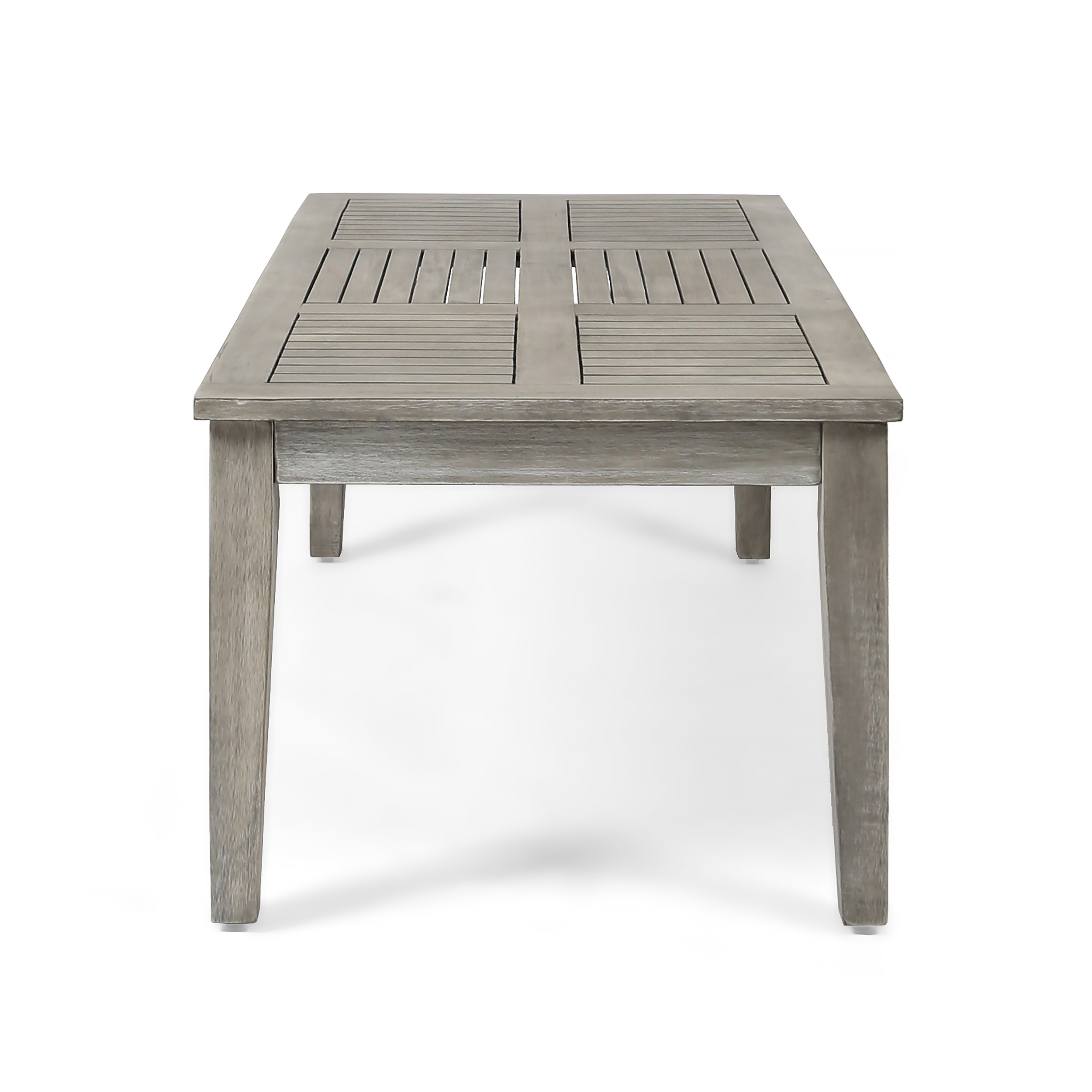 Sewell Acacia Wood Outdoor Coffee Table, Light Gray